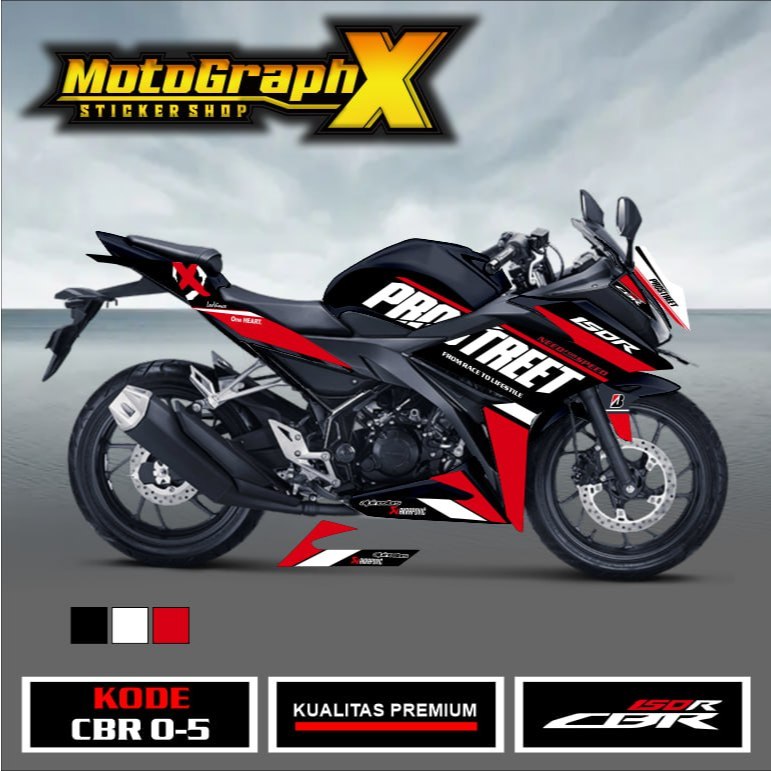 CBR 150R Variation Striping สติ๊กเกอร์ Prostreet Racing CBR 0 Motif