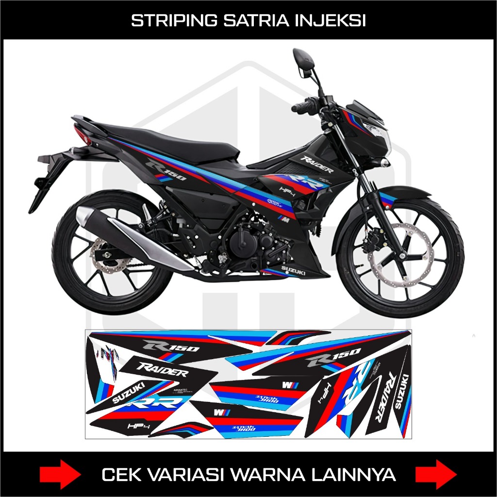 สติ๊กเกอร์ SUZUKI RIDER 150 BMW EDITION / SATRIA F 150 FI / สติ๊กเกอร์ / เปลื้องผ้า / SATRIA FU / IN