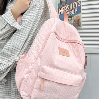 [READY STOCK] Tas sekolah versi Korea, mode mahasiswi, komputer berkapasitas besar, tas perjalanan, ransel ringan, ransel kelas siswa sekolah menengah