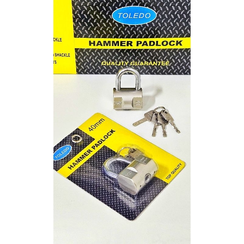 กุญแจค้อน TOLEDO นิกเกิลกลม / กุญแจค้อน TOLEDO