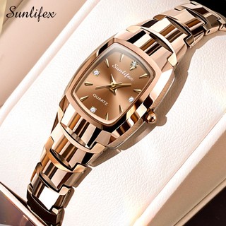 Sunlifex Jam Tangan Wanita Korea Santai Kuarsa Jam Tangan Cewek SL9089