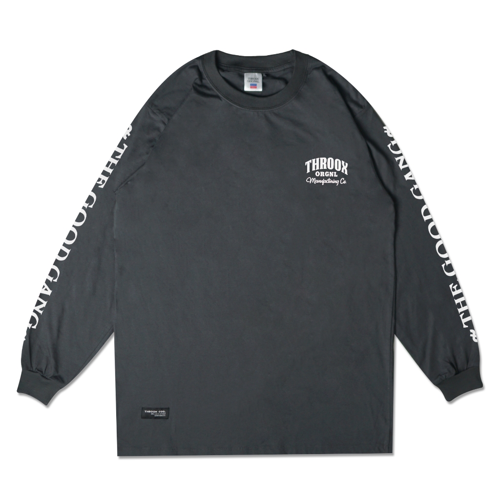 ThroxOriginal Sesko เสื้อยืดแขนยาวสีเทา || เสื้อแขนยาว Throx