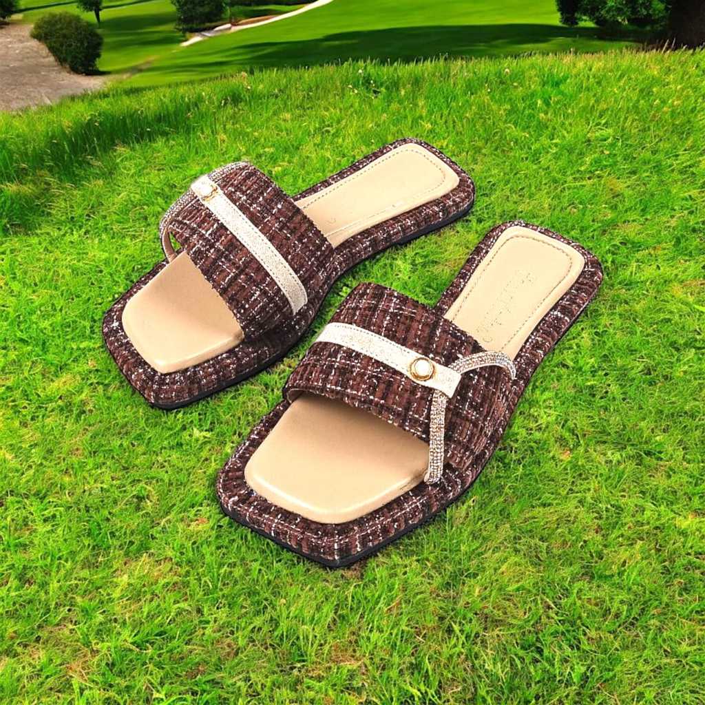 Hanna Marlee NKP-008 รองเท้าแตะส้นแบนผู้หญิง Carmila