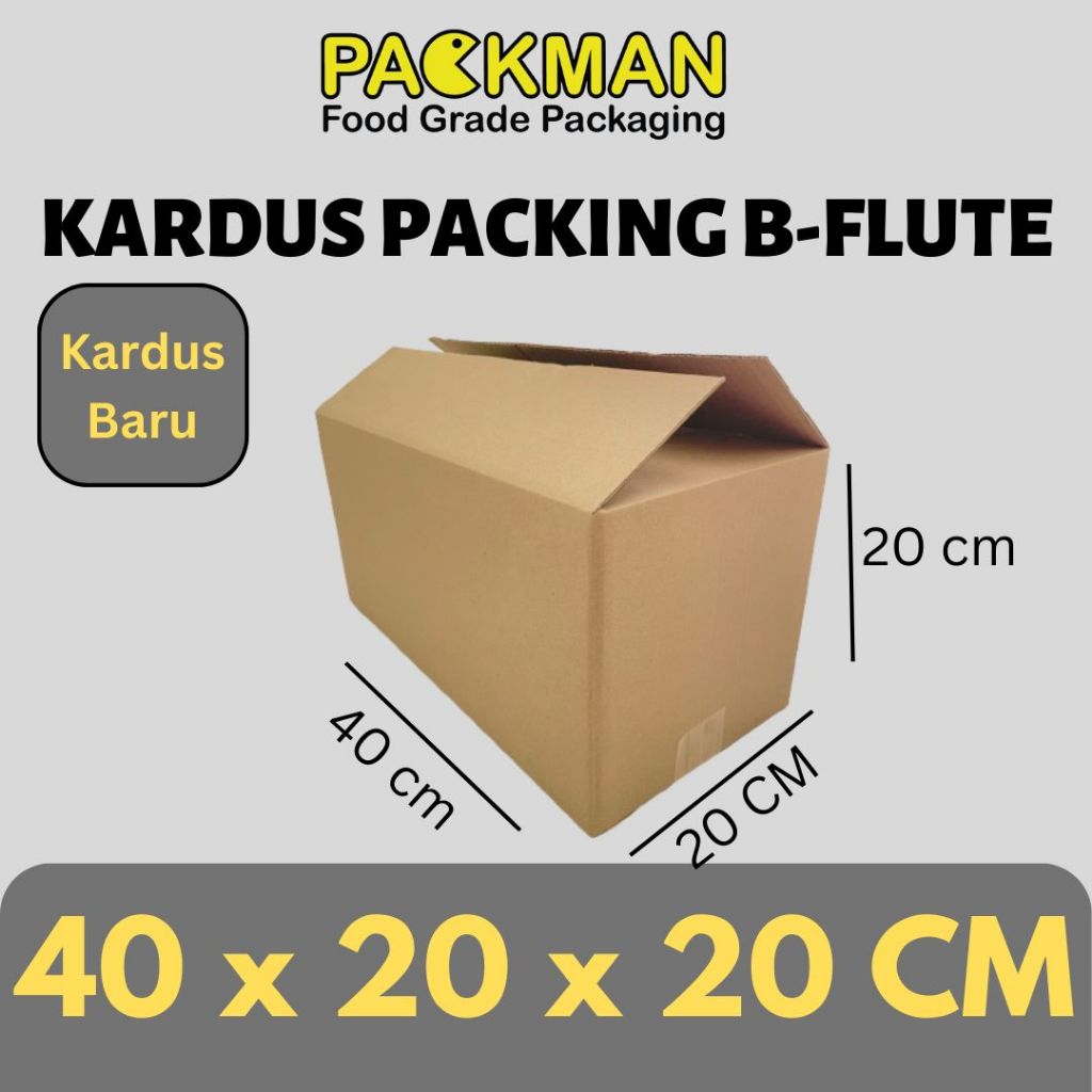 CARDBOARD PACKING 40x20x20 cm / CARDBOARD CORUCATED B-FLUTE / PACKING ONLINE