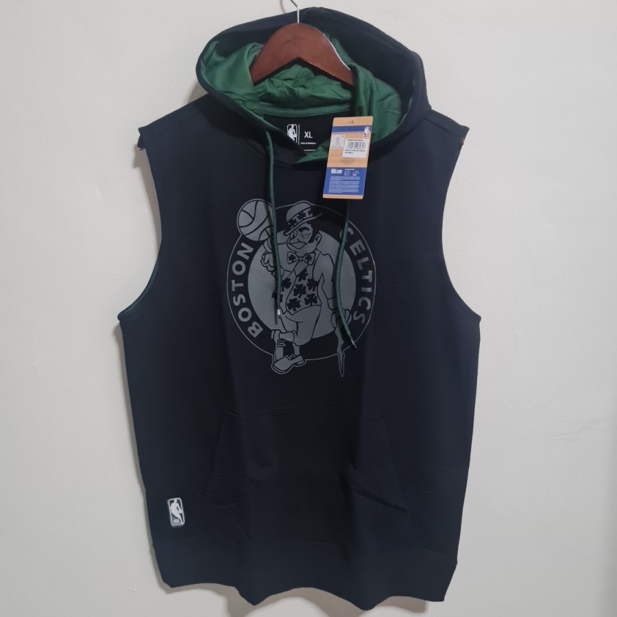NBA Boston Celtics ระดับแขนกุด Hoody เสื้อกันหนาวมีฮู้ด Original 100% BNWT