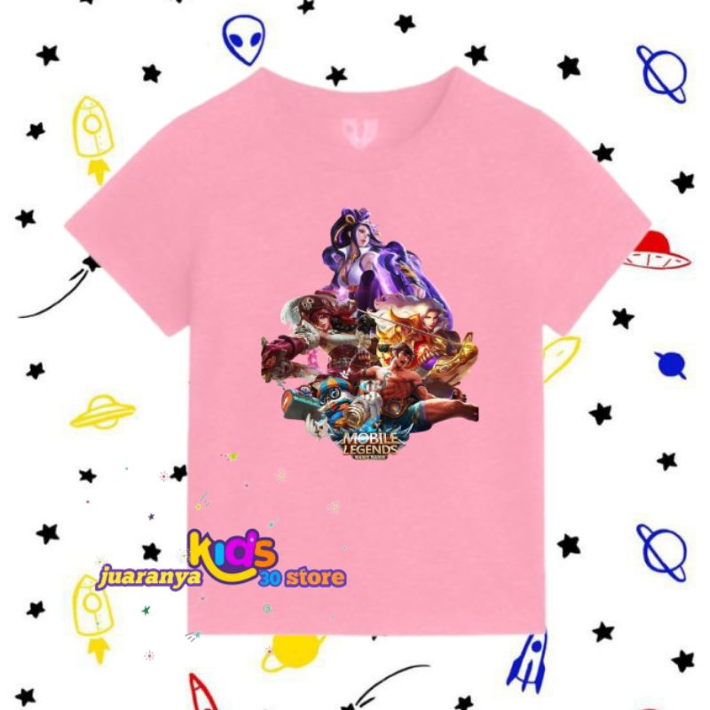 MOBILE LEGENDS BANG CHILDRENS CLOTHES MOBILE LEGENDS เสื้อยืด BANG CHILDRENS อายุ 4-11 ปี