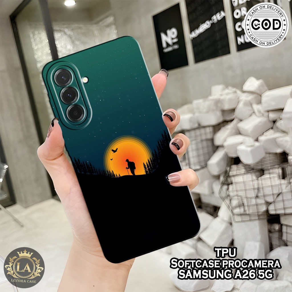 HP เคส Samsung A26 5G รุ่นล่าสุด - เคส Leviora - เคส Moon Fashion - Samsung A26 5G Softcase - เคสกล้