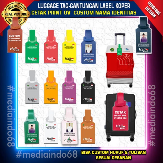 LUGGAGE TAG / LUGGAGE MARKER LABEL / HAJJ&UMROH BAG / BAG TAG / CUSTOM NAME