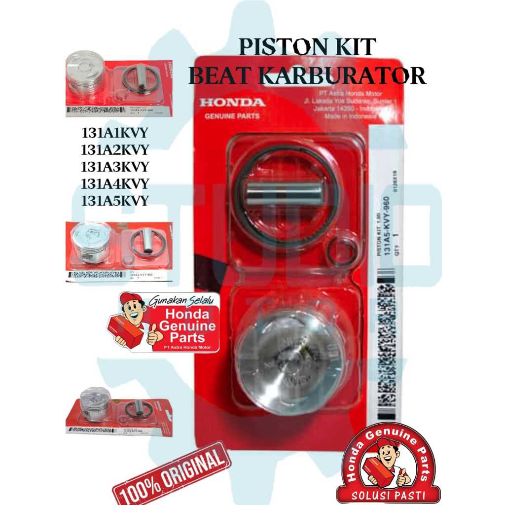 S2 PISTON KIT BEAT CARBURETOR / BEAT CARBON / 131A1KVY 131A2KVY 131A3KVY 131A4KVY 131A5KVY PISTON ชุ
