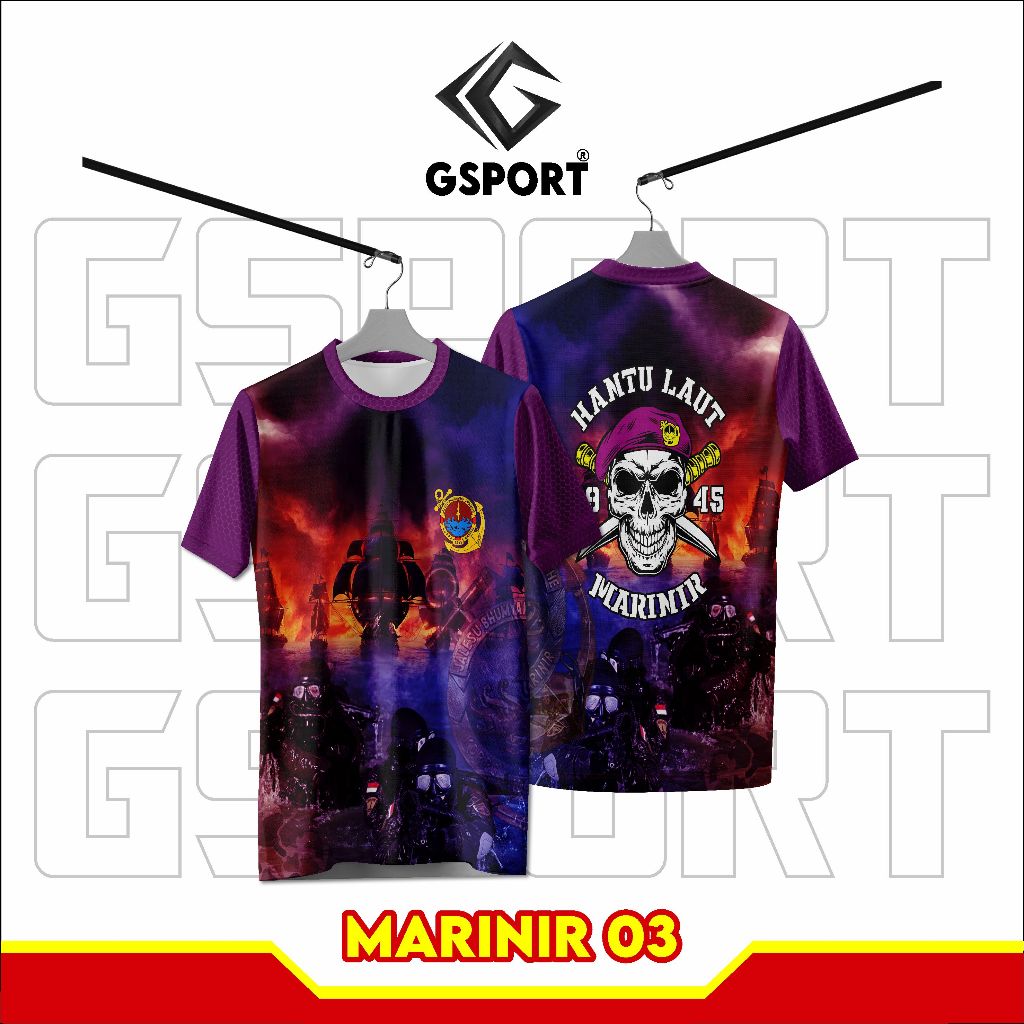 GSPORT Marine Jersey 03 พิมพ์เต็ม FREE CUSTOM NAME JERSEY