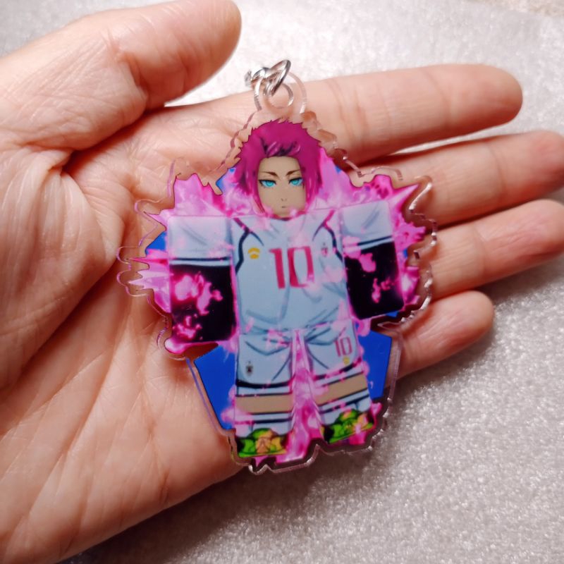 GANTUNGAN REO Blue Lock พวงกุญแจอะคริลิค Roblok / พวงกุญแจ Reo Blue Lock