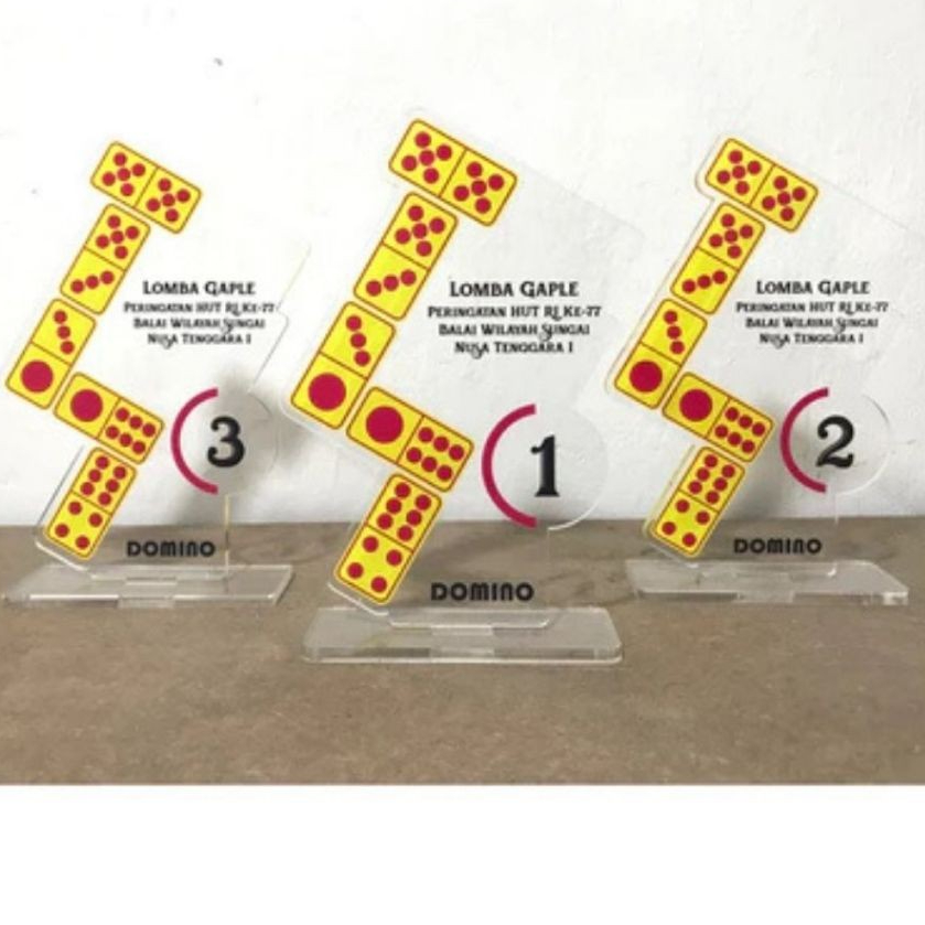 อะคริลิค Domino Cup Domino Plaque