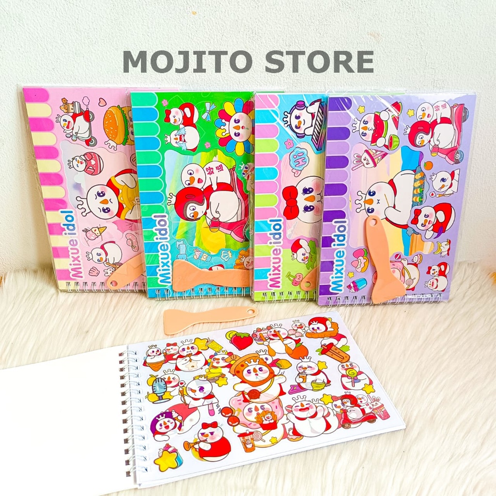 SPIRAL MIXUE STICKERS ฟรีสติกเกอร์เนื้อติดของเล่น CREATIVITY DIY SCRAP BOOK JOURNLING CRAFT