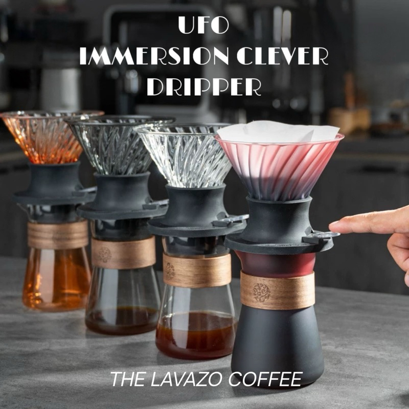 สวิตช์ดริปกาแฟแบบจุ่ม | Clever Glass Coffee Dripper | เครื่องมือชงกาแฟ V60