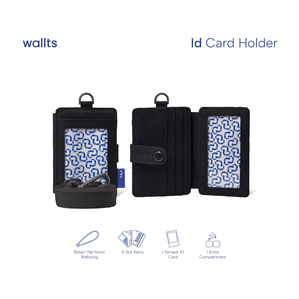 Wallts Pebble - ป้ายชื่อเชือกเส้นเล็ก ID Card Office Unisex ผู้ชายผู้หญิง