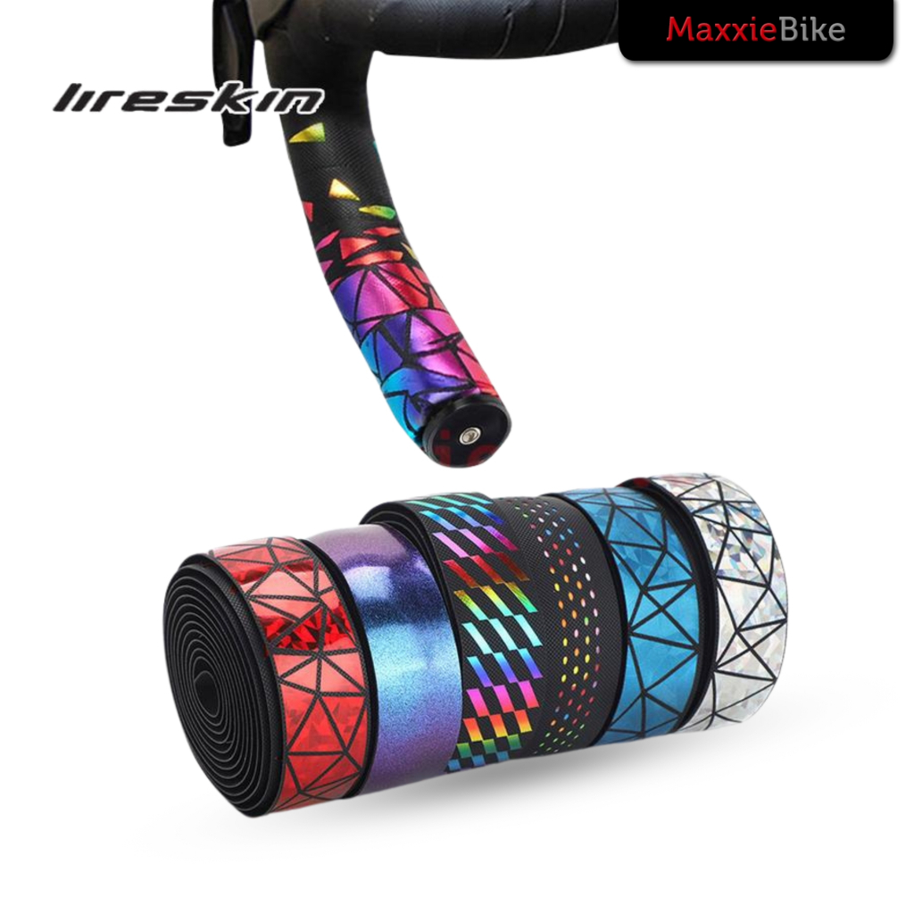LITESKIN Bartape จักรยาน Dropbar Roadbike PU EVA Perforated Ribbon Silicon Cycling Bar Tape สีโลหะ