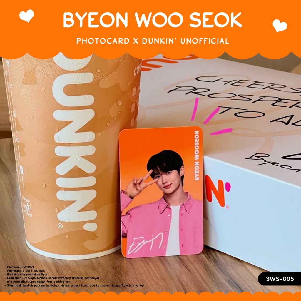 (PC) PHOTOCARD ACTOR BYEON WOO SEOK