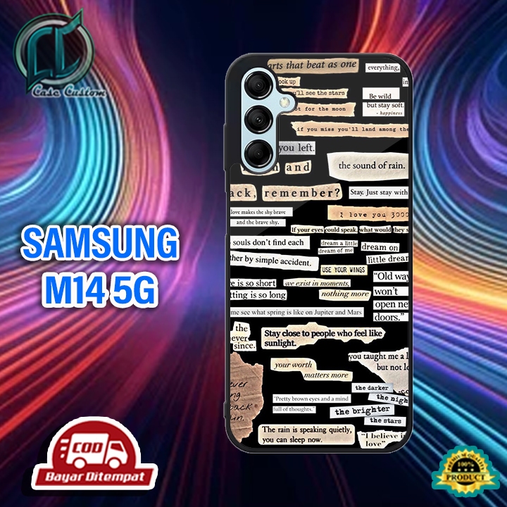 เคส HP SAMSUNG M14 5G ใช้ได้กับโทรศัพท์ทุกประเภท ยัง [STICKER Motif] _เคสเงาล่าสุด _เคสแบบกําหนดเอง_