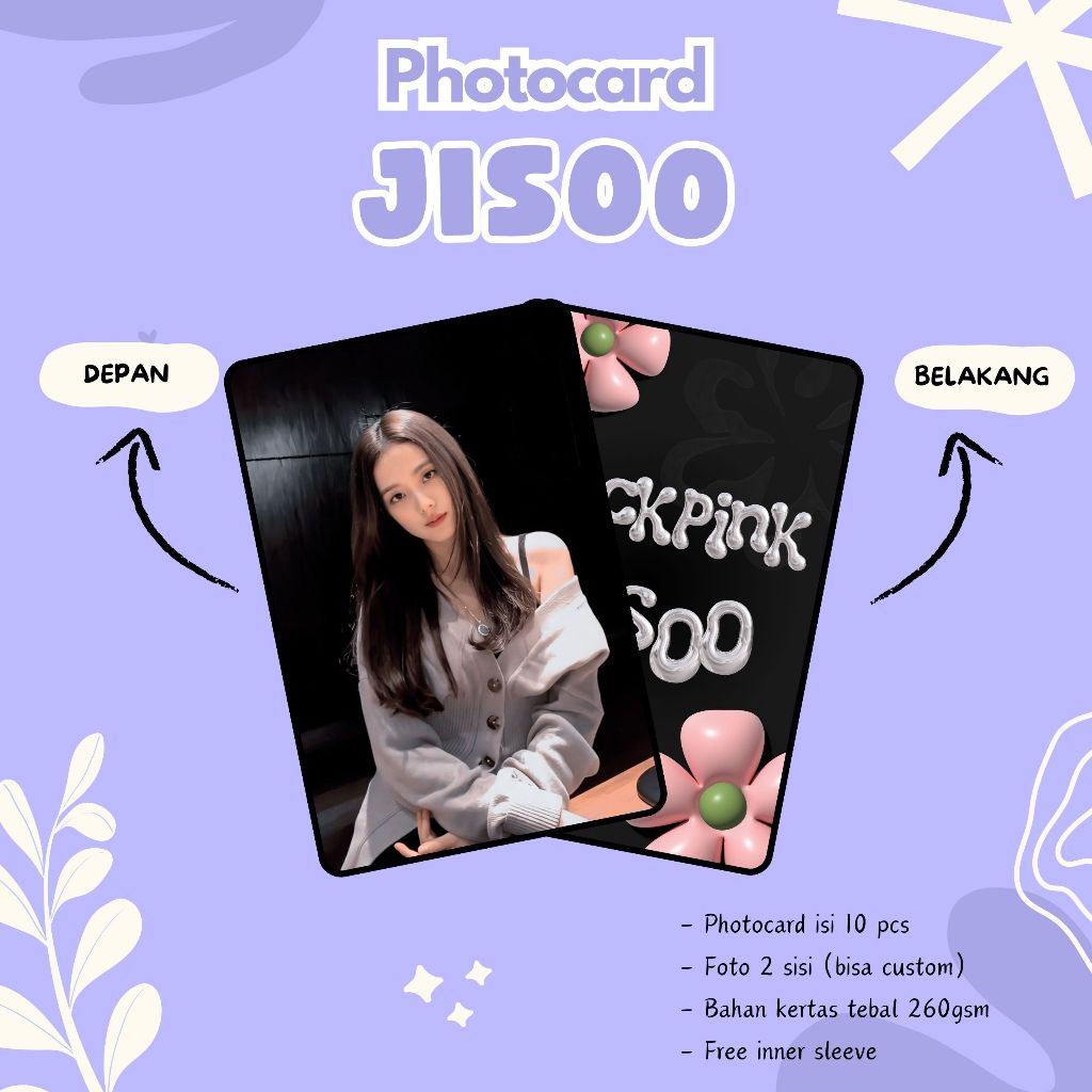 (10 ชิ้น) BLACKPINK JISOO PHOTOCARD