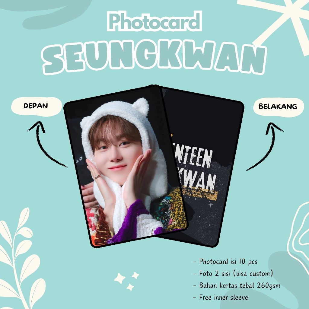 (10 ชิ้น) โฟโต้การ์ด SEVENTEEN SEUNGKWAN