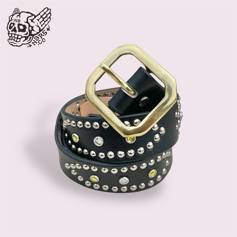 NBRS Studded Belt ROCHEELLE || เข็มขัดสตั๊ดเข็มหนังวินเทจ