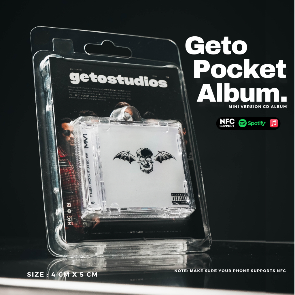 Avenged Sevenfold NFC Pocket Mini Album - พวงกุญแจอัลบั้มขนาดเล็ก NFC - อัลบั้มซีดีขนาดเล็ก Gato Studios