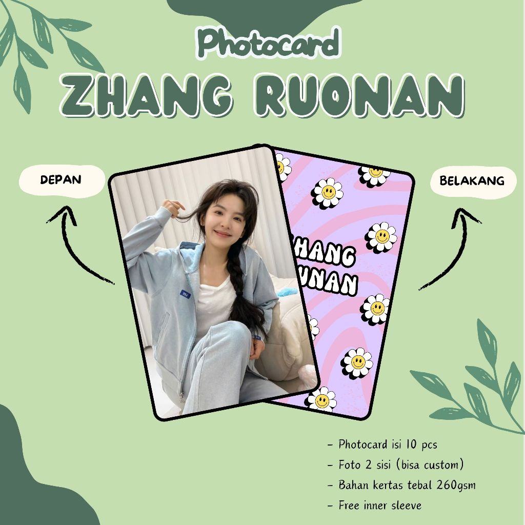 (10 ชิ้น) ZHANG RUONAN โฟโต้การ์ด