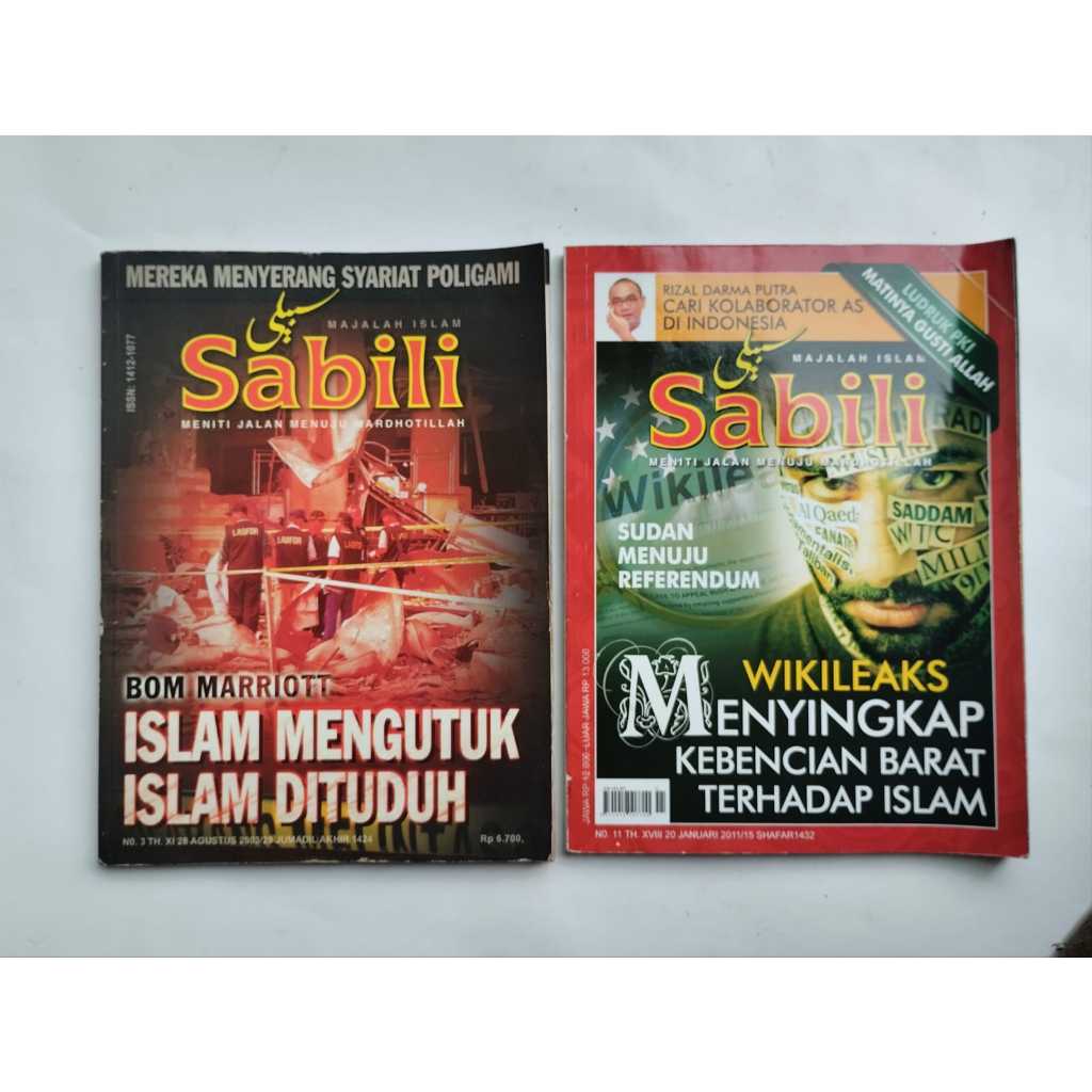 SABILI ISLAMIC MAGAZINE EDITION: XI 28 AUGUST 2003, XVIII 20 JANUARY 2011
