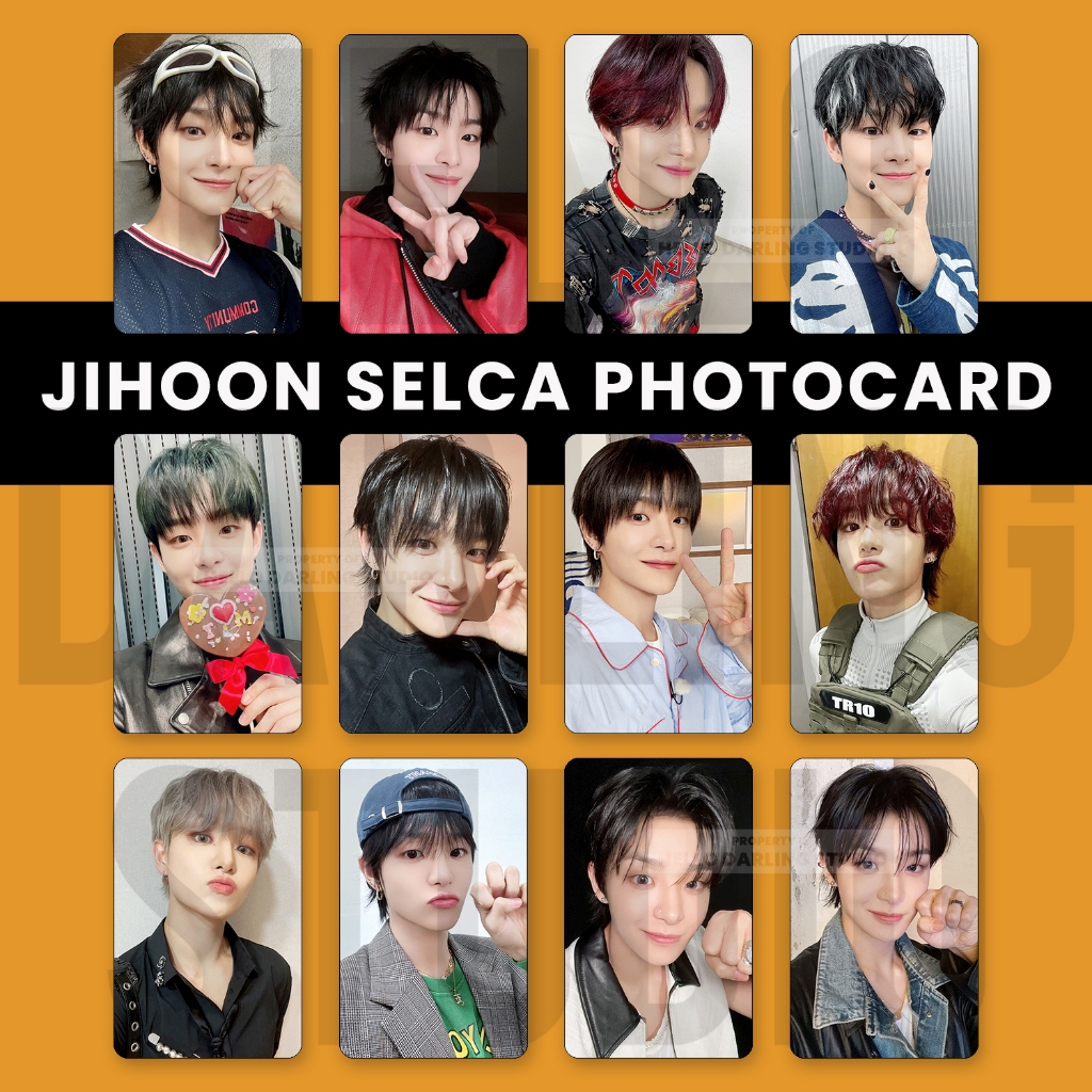 ชุดการ์ด Treasure Park Jihoon Selca 10 ชิ้น ไม่เป็นทางการ พัดลมทํา.