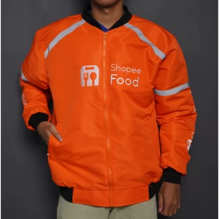 Bomber JACKET SP33 ORN - MOTORCYCLE JEKET - เสื้อแจ็คเก็ตมอเตอร์ไซค์กันน้ํา - SFD ORANYE JACKET