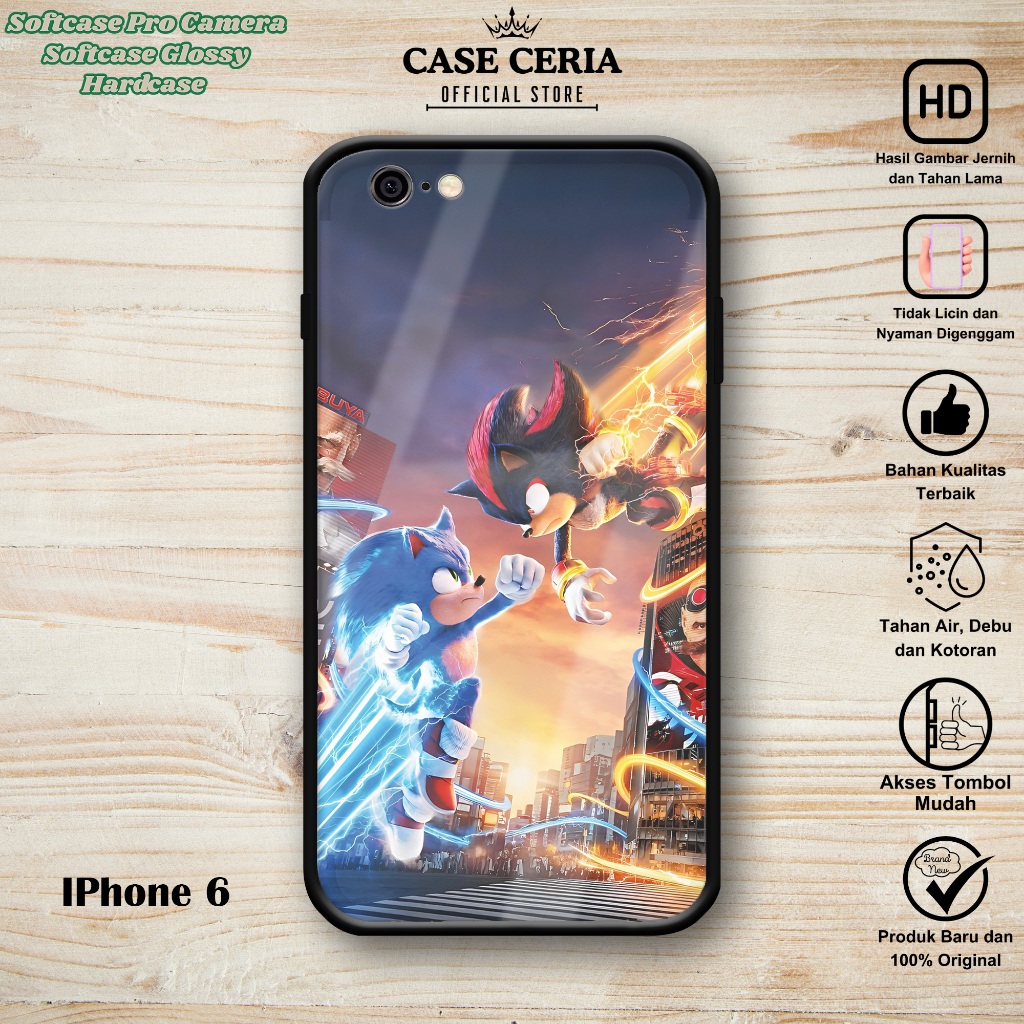 เคส iPhone 6 / 6S / 6+ / 6S+ - เคส iPhone 6 / 6S (S0nic 2) – Pro Camera Softcase - HP Hardcase