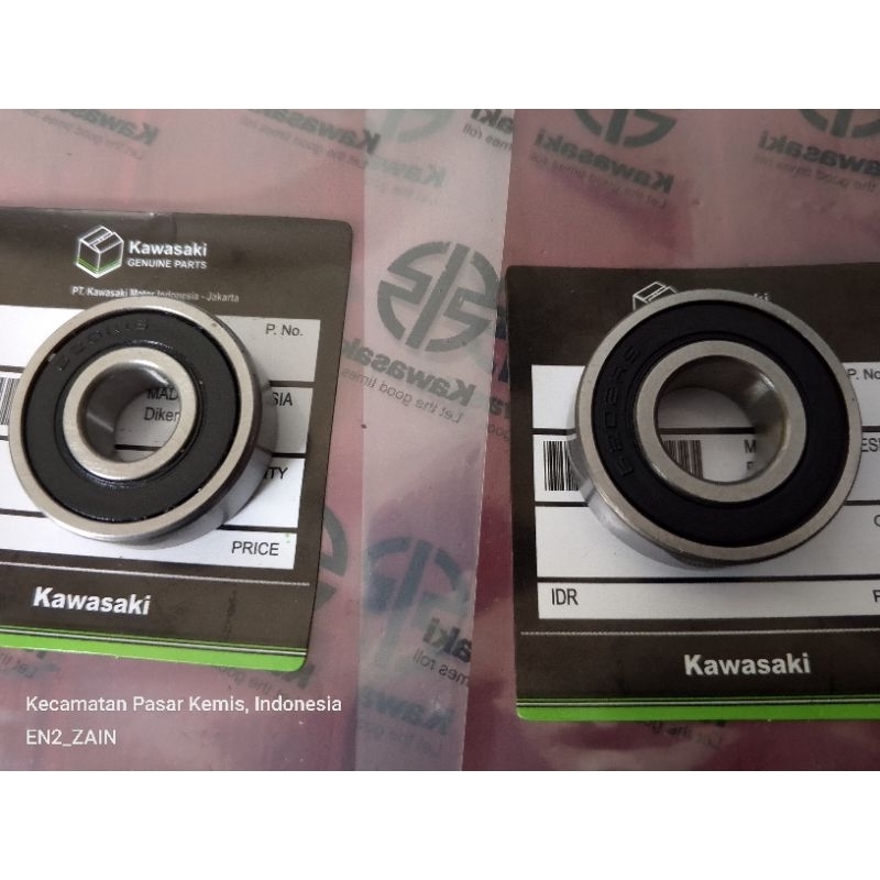 ล้อหลัง ชุดแบริ่งขวาซ้าย 6202/6202 RS Kawasaki KLX 150 S, L, BF D-Tracker ต้นฉบับ Kawasaki KGP