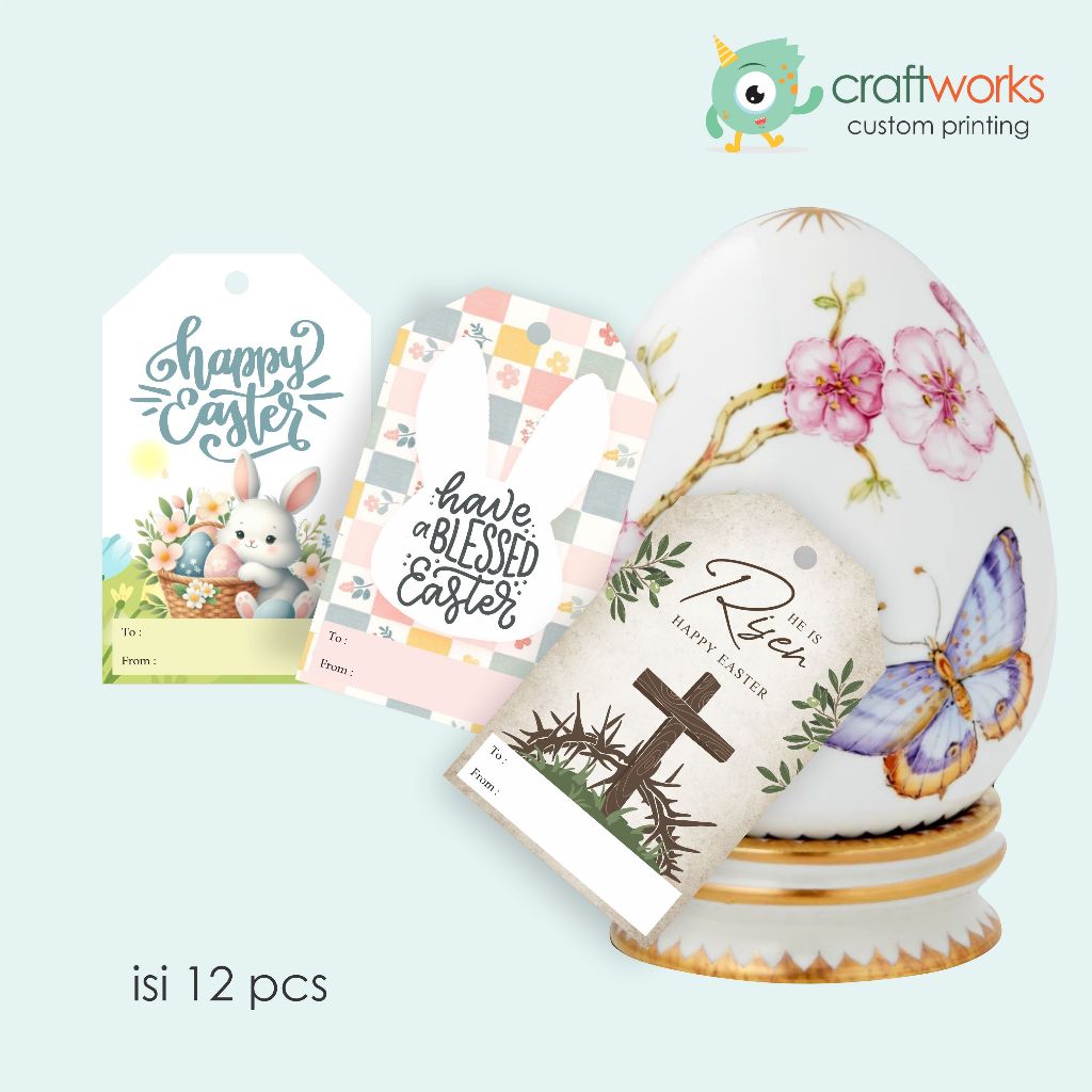 แท็กแขวน HAPPY EASTER / EASTER SOUVENIR TAG