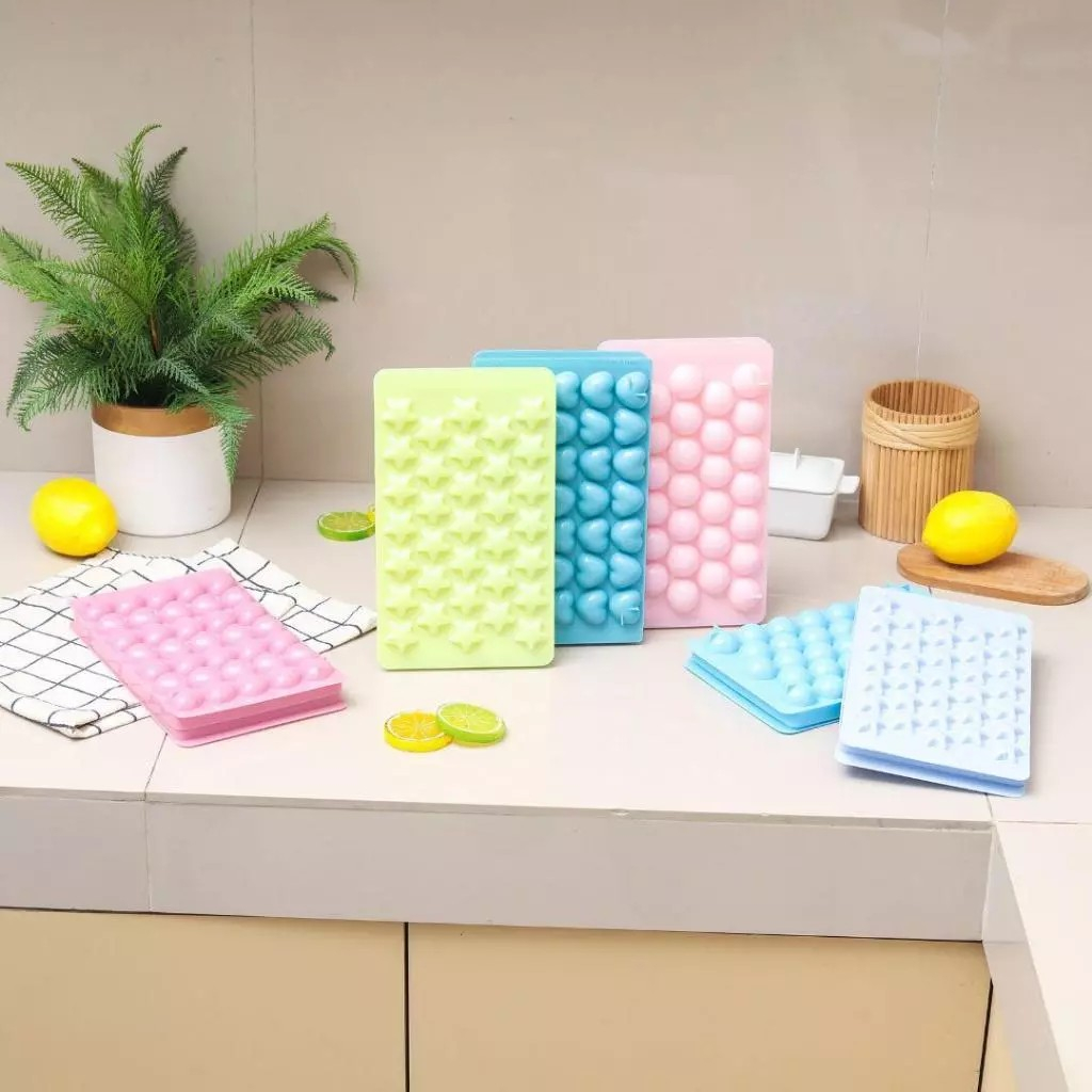 พิมพ์วุ้น ได้ 3 ชิ้น (บอล ดาว ความรัก ดอกไม้) ไวรัส แม่พิมพ์เยลลี่ตู้เย็นเย็น แม่พิมพ์ก้อนน้ําแข็ง