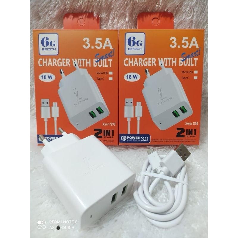 เครื่องชาร์จแบรนด์ Xwin S-30 รองรับการชาร์จเร็ว 3.5A