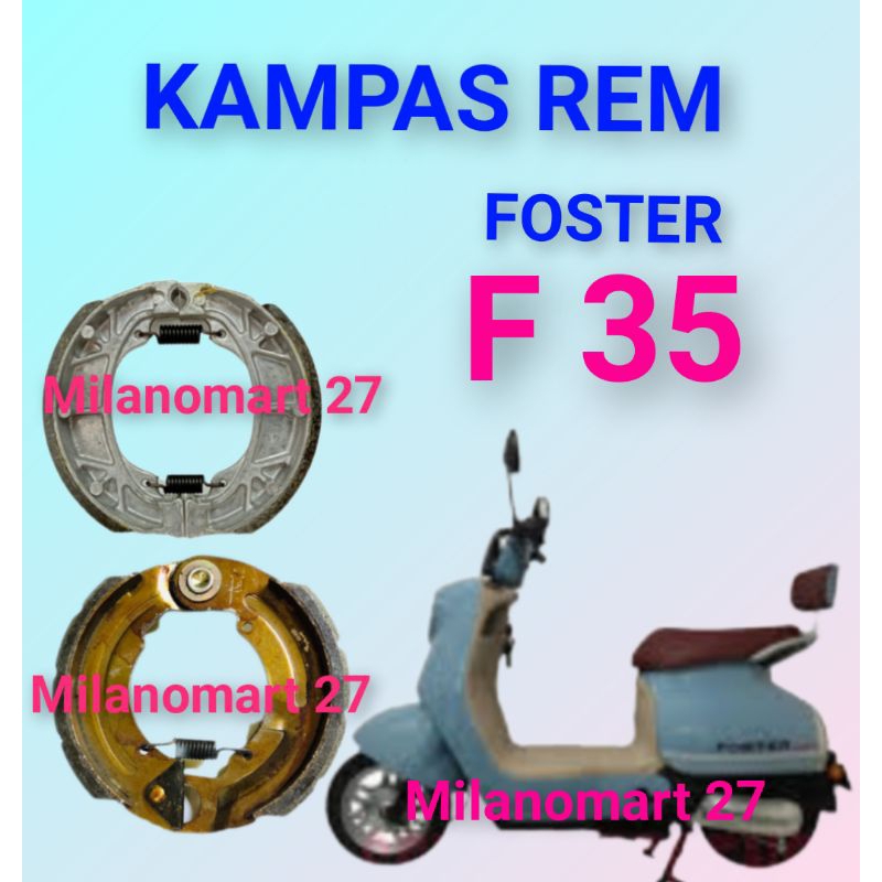 ผ้าเบรค Foster f35 FOSTER F 35 ผ้าเบรคจักรยานไฟฟ้า