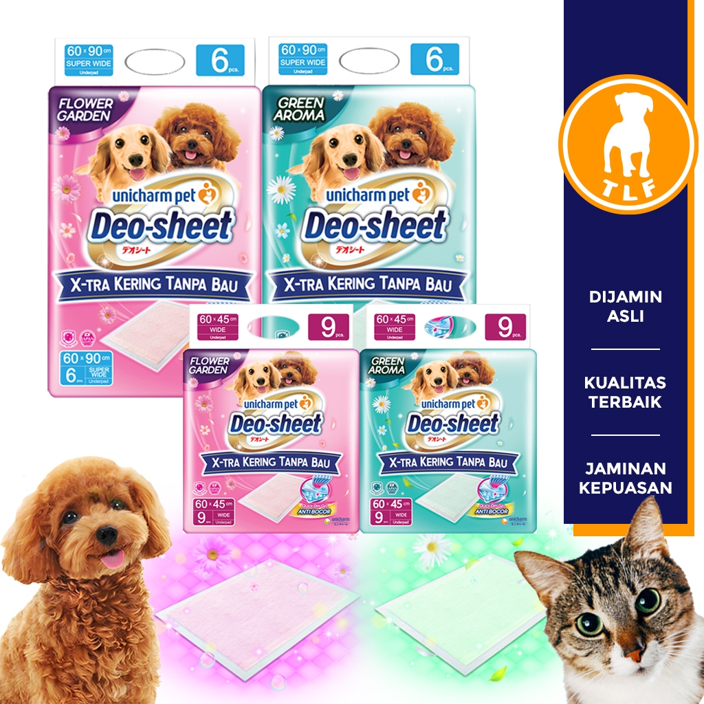 Underpad Unicharm Pet Deo Sheet Pack Cat Mat Dog Pee Pad