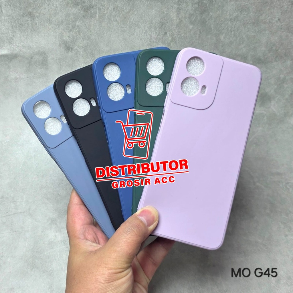MOTO G45 CASE MACAROON SQUARE EDGE SOFT CASE LIQUID EDGE MOTO G45 MS-1
