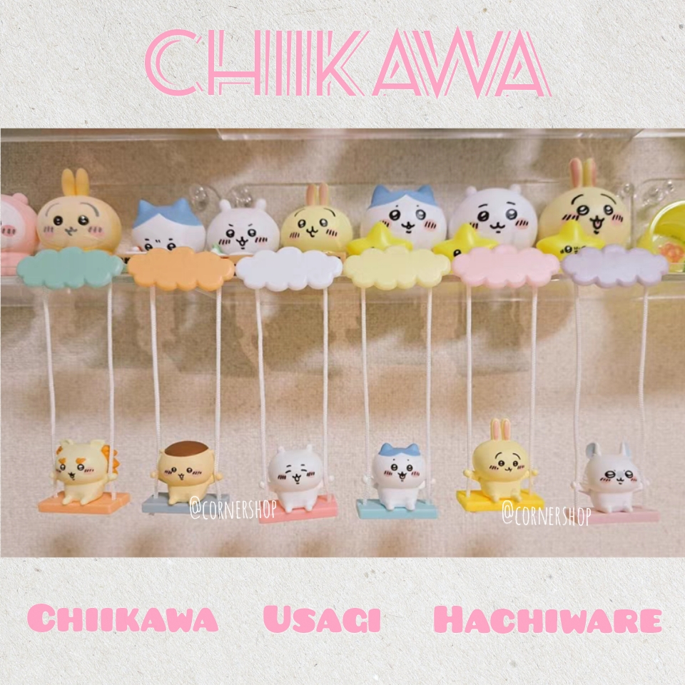 [ร้านมุม] Figurine Chikawa Chikawa Cikawa Swing บรรจุ 6 ตัวเลขการกระทําเค้กขนาดเล็ก Topper เค้กตกแต่