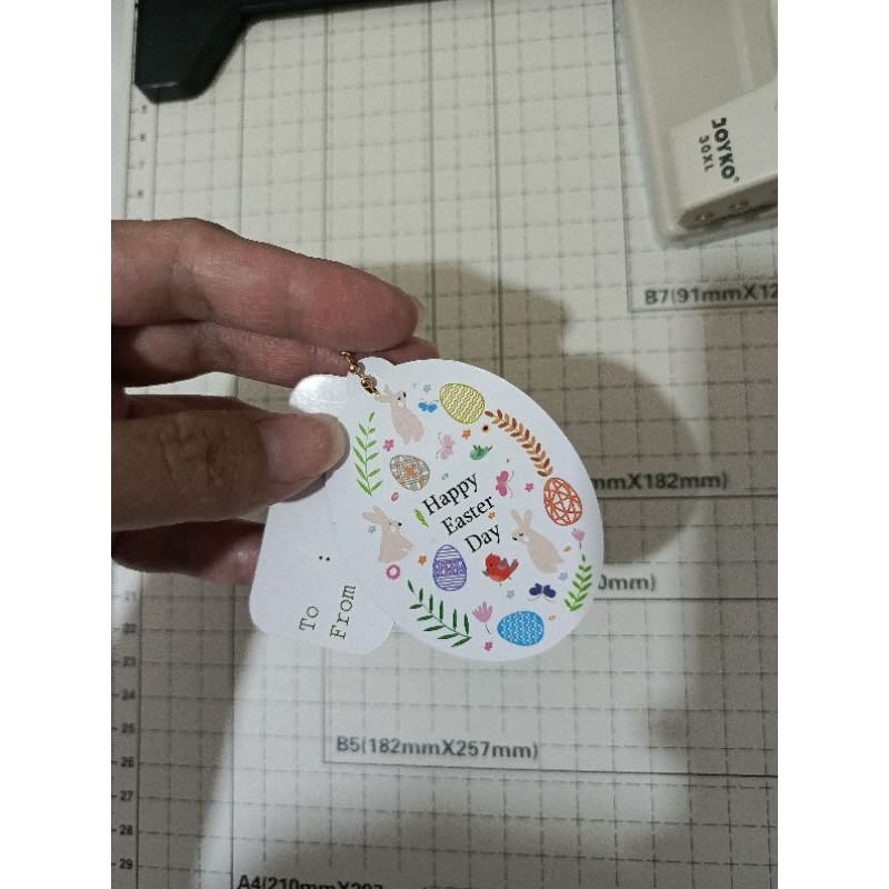 Easter Day Hangtag Happy Easter Greeting Set