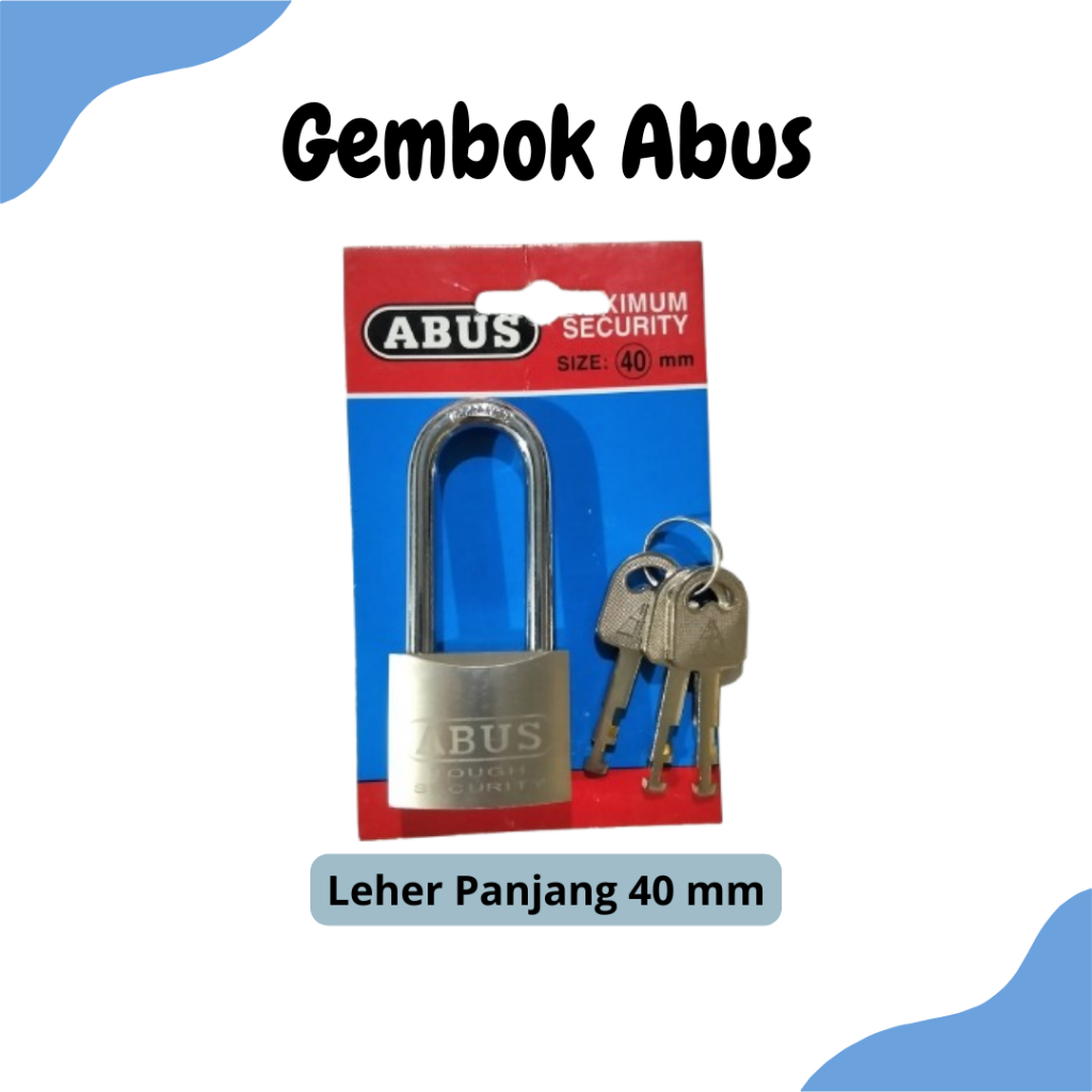 ABUS กุญแจอาบูสคอยาว 40 มม (ตําหนิ)