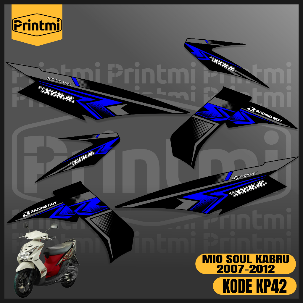 Striping สติกเกอร์ Mio Soul คาร์บูเรเตอร์ 2007 2008 2009 2010 2011 2012 มอเตอร์สติกเกอร์รายการที่แตก