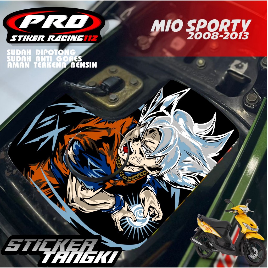 MIO SPORTY TANK STICKER 2008 -2013 DRAGON BALL ANIME MOTIF ANTI FADE TANK