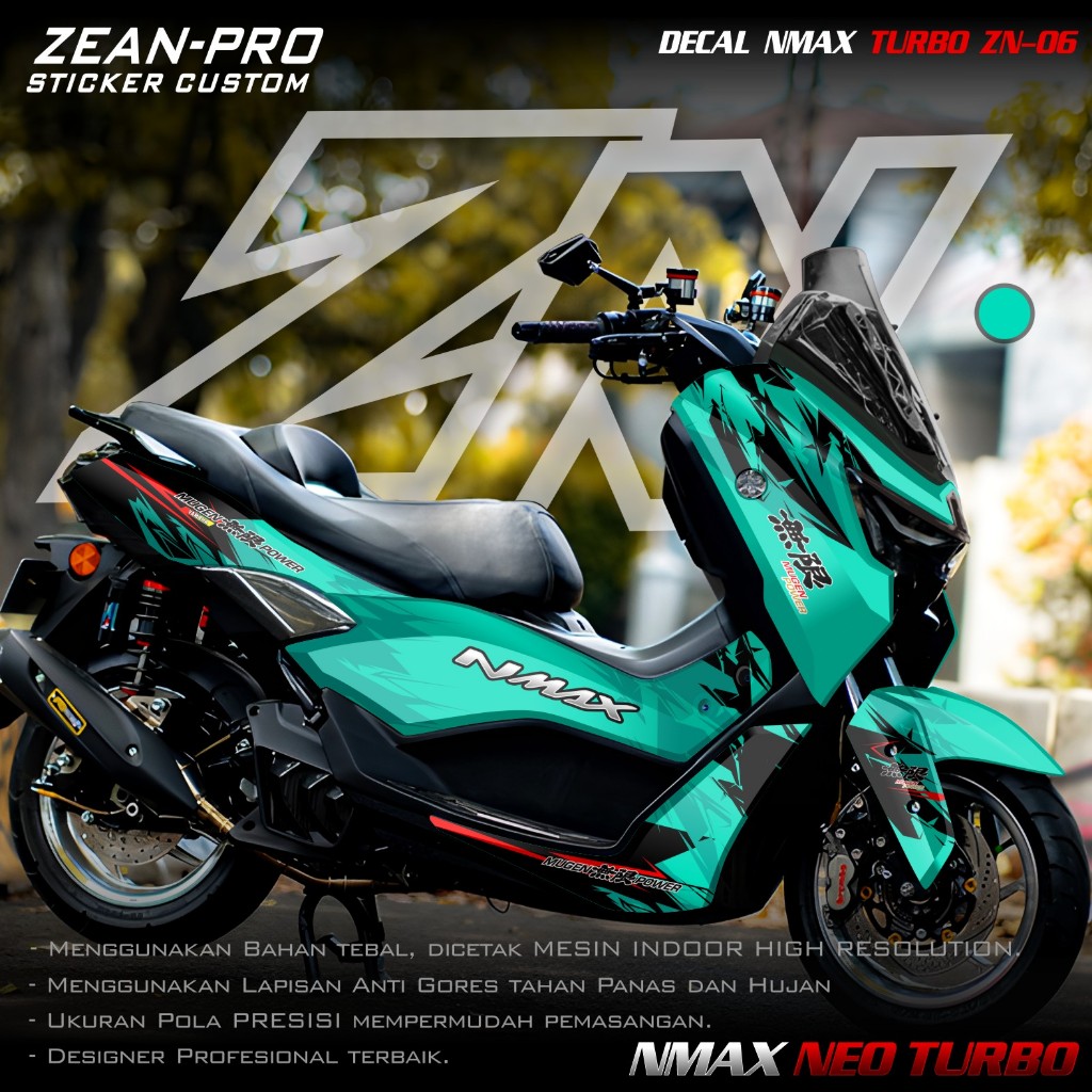 ใหม่ล่าสุดสติ๊กเกอร์รูปลอก Yamaha Nmax TURBO NEO 2024 2025 Fullbody - Modification Variation Skotlet Sticker Nmax Neo S New Gen 3 Racing Design MUGEN POWER JAPAN Lembayung ZN 24.06 - รูปที่ 4