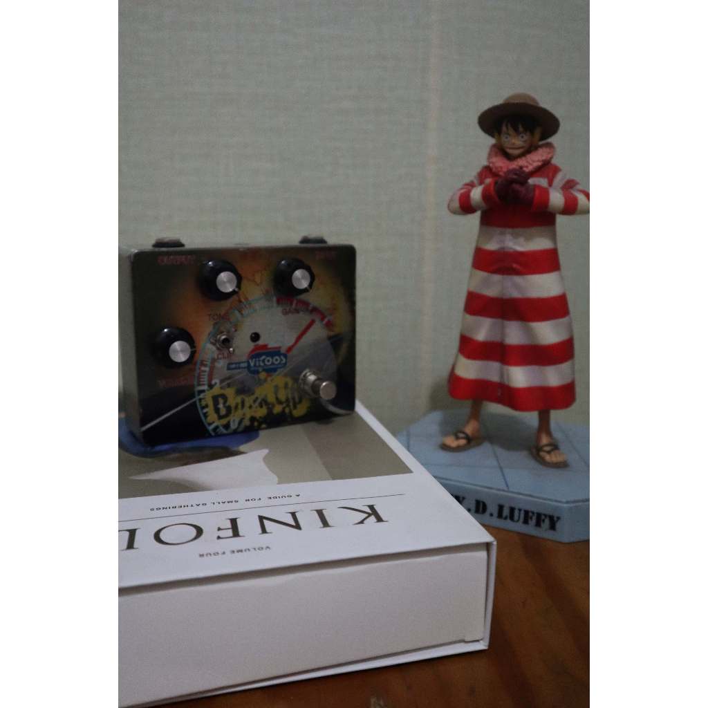 FX Stompbox Vitoos Distortion Booster เอฟเฟกต์กีตาร์ดั้งเดิม Distortion Booster วินาที