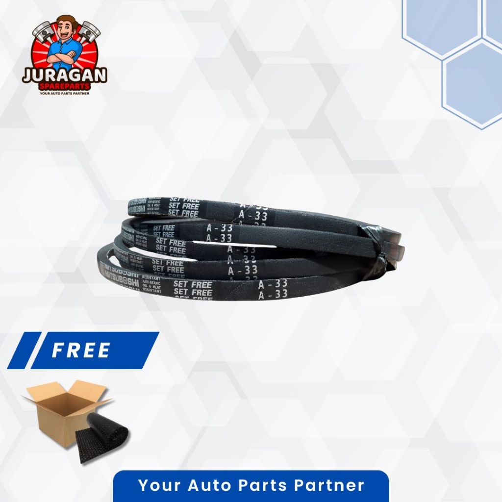 สายพานพัดลม A-33 สายพานขับ ยี่ห้อ Mitsuboshi