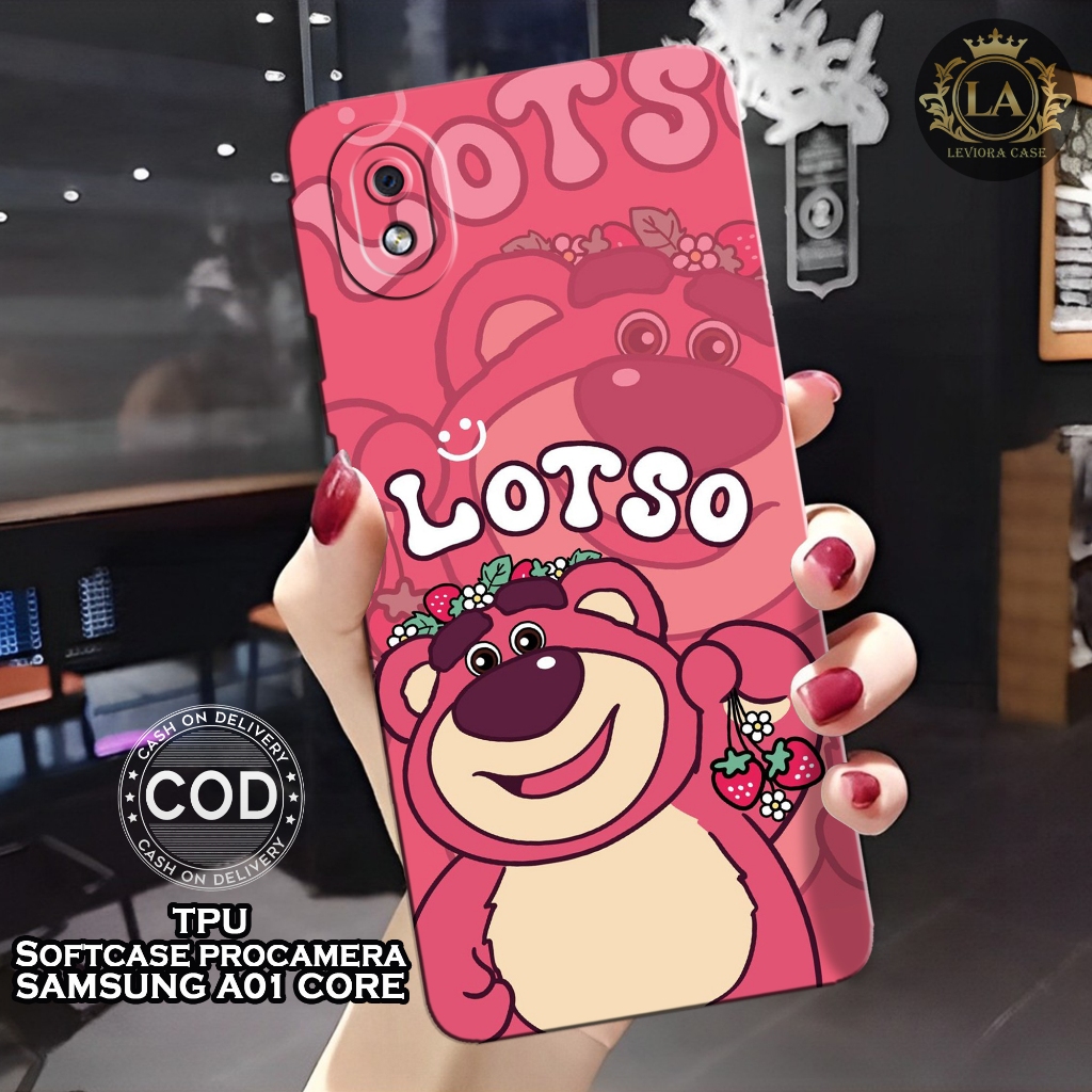 HP ล่าสุด Samsung A01 Core Phone Softcase - เคสแฟชั่นLotso - เคส Samsung A01 Core - ซิลิโคนกล้อง Pro