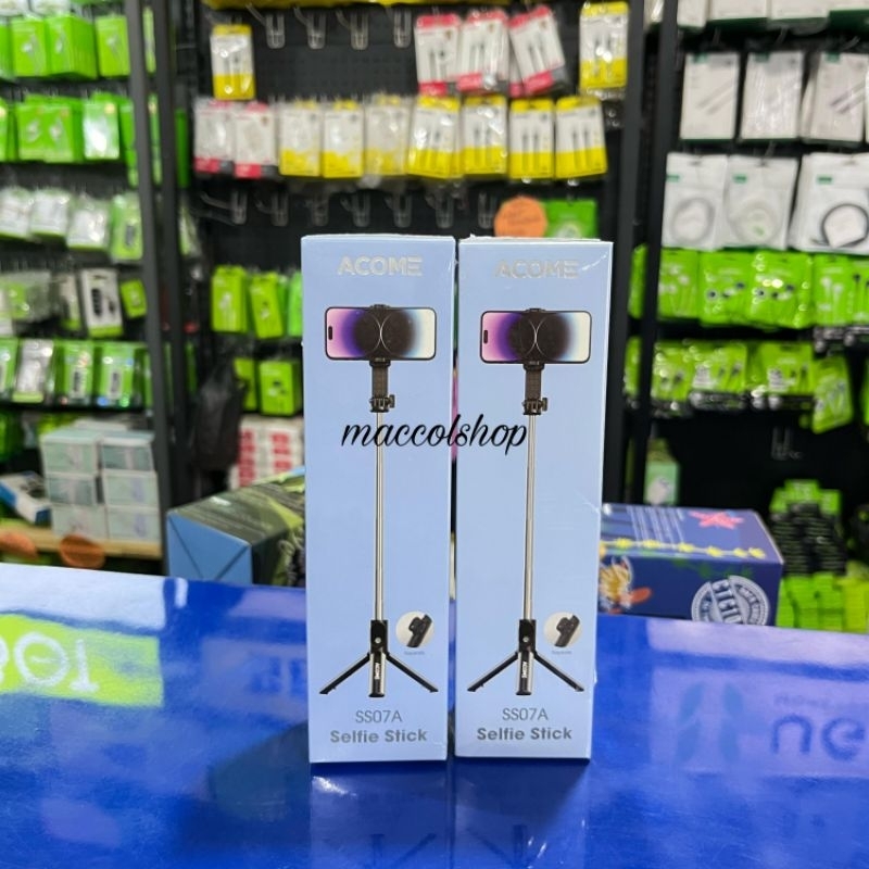 ACOME Tongsis ขาตั้งกล้องเซลฟี่ Bluetooth Mini SS07A
