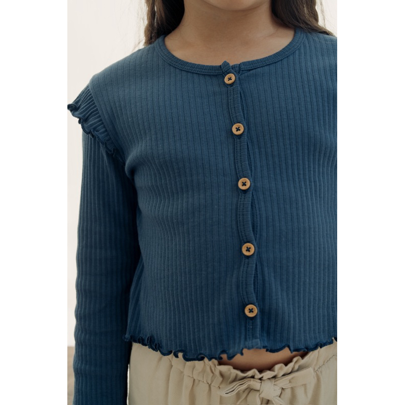 Bohopanna - Crop Ruffle Cardigan - เสื้อแจ็คเก็ตคาร์ดิแกนเด็กผู้หญิง