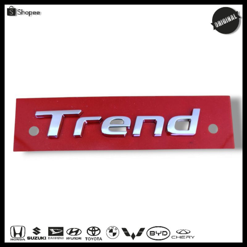 สัญลักษณ์โลโก้ Chrome Trend ดั้งเดิมสําหรับ Hyundai Stargazer Trend ด้านหลัง
